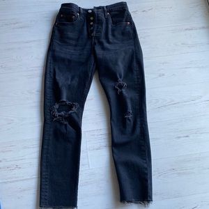 Levi’s 501 skinny black jeans